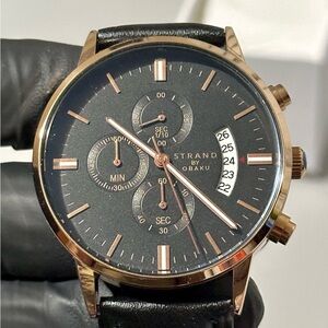 Strand By Obaku Montane S737GCVBVB Chronograph Two-Tone Date 43mm Men’s Watch